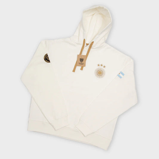 Hoodie Argentina El Sol FootballTown Color Blanco