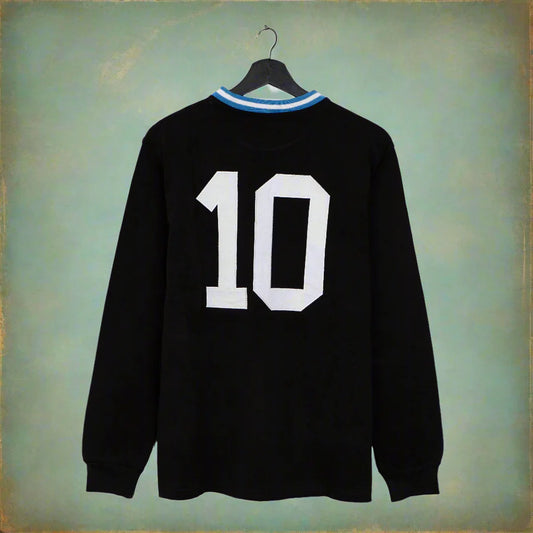 Camiseta Argentina El Sol Manga Larga FootballTown Color Negro