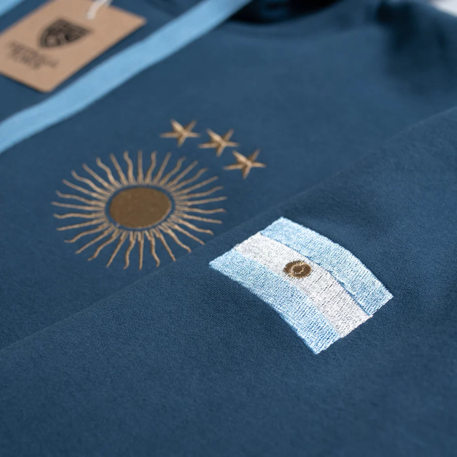 Hoodie Argentina El Sol FootballTown Color Azul
