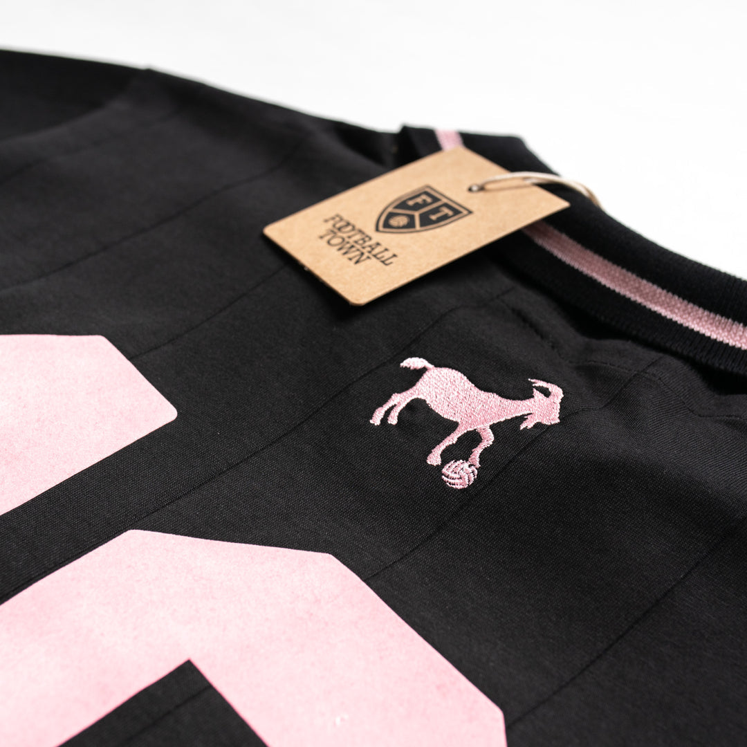 Polo M GOAT Captain Black FootballTown Color Negro