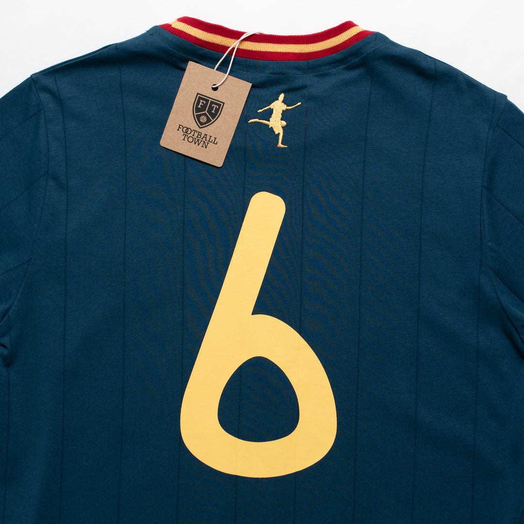 Camiseta Tributo El Cerebro Iniesta FootballTown Color Azul