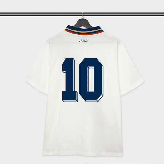 Camiseta Tributo El Pibe Away FootballTown Color Blanco