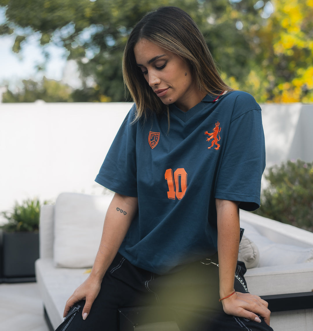 Camiseta De Leeuw Away FootballTown Color Azul