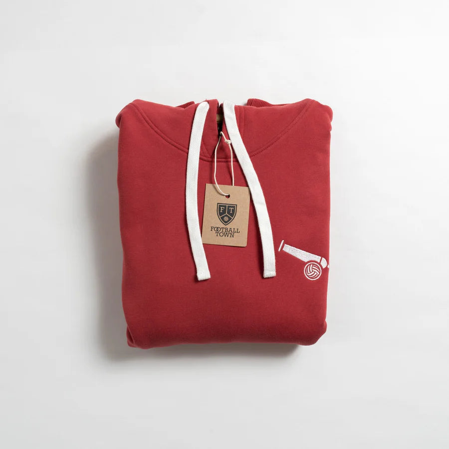 Hoodie The Cannon FootballTown Color Rojo/Blanco