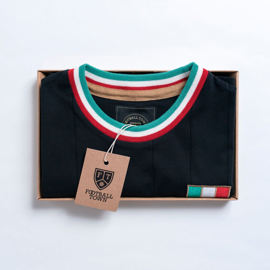 Camiseta Gli Azzurri Black FootballTown Color Negro
