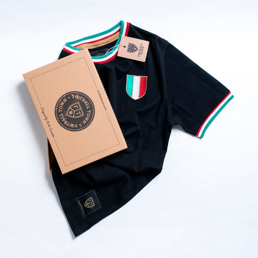 Camiseta Gli Azzurri Black FootballTown Color Negro
