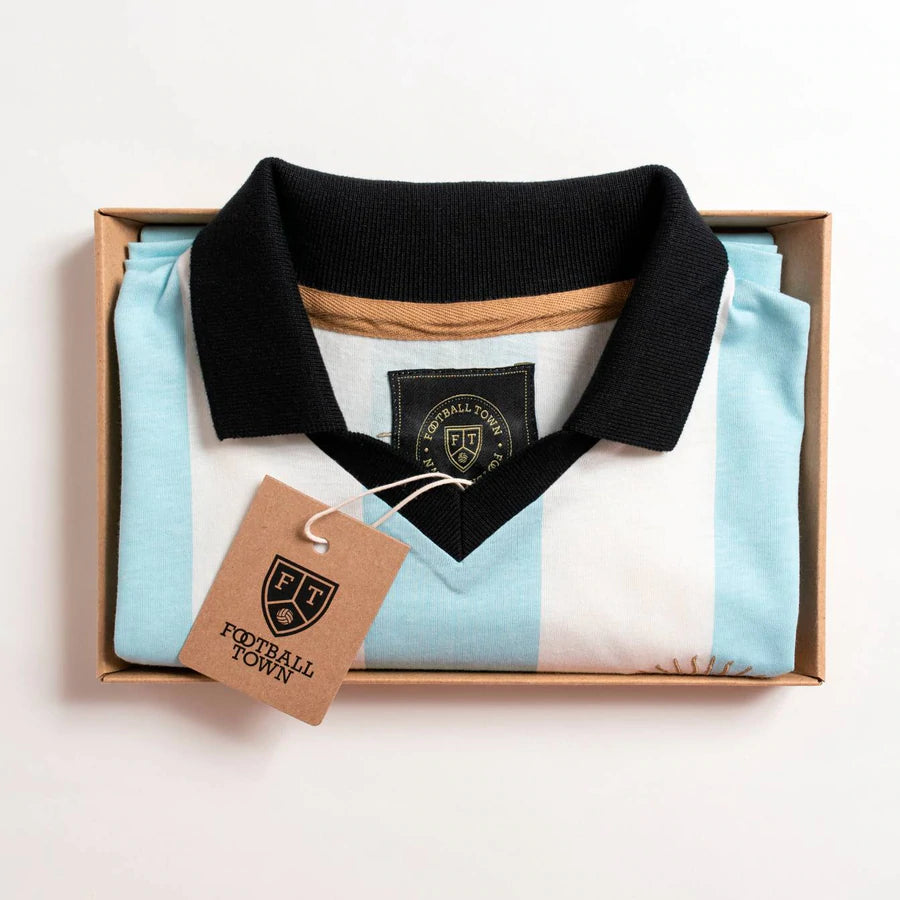 Camiseta Tributo Bati FootballTown Color Azul y Blanco