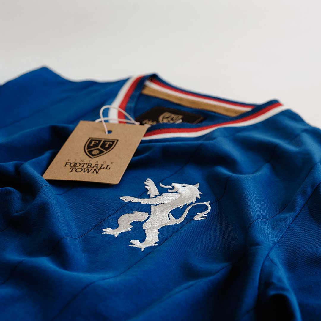 Camiseta Rampant Lion FootballTown Color Azul