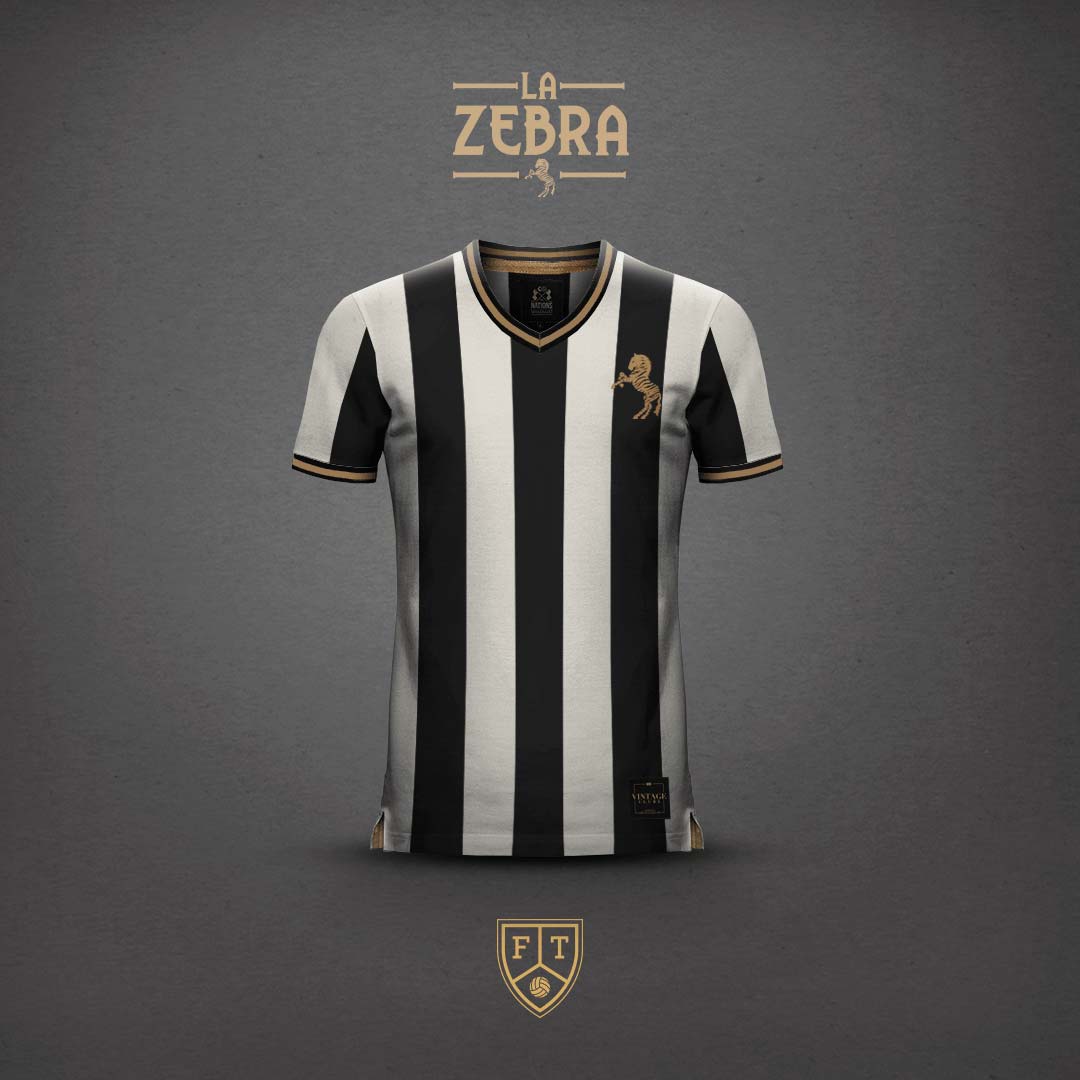 Camiseta La Zebra FootballTown Color Blanco/Negro