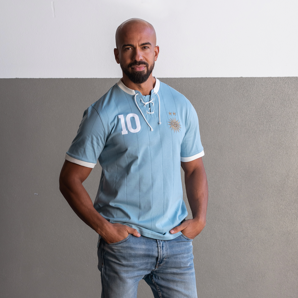 Camiseta Retro Stars La Celeste FootballTown Color Azul