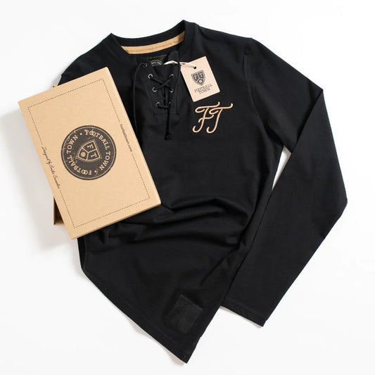 Camiseta Retro Black Town FC FootballTown Color Negro