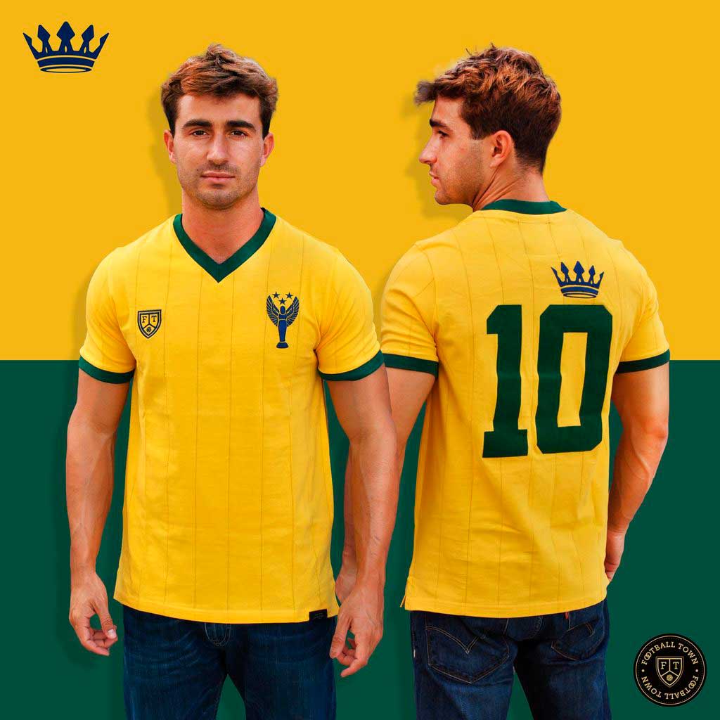 Camiseta O Rei FootballTown Color Amarillo