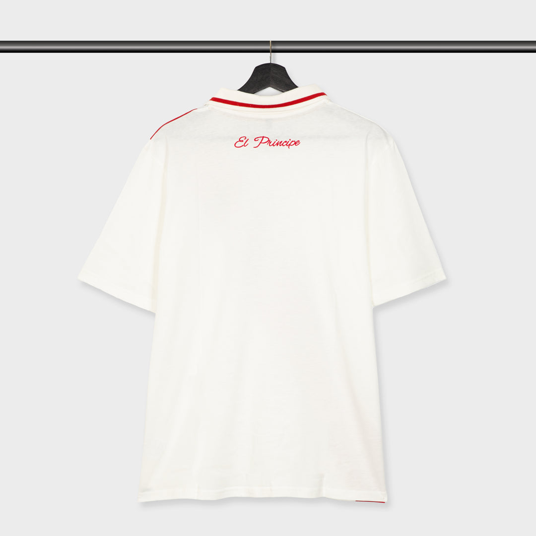 Camiseta Tributo El Príncipe Enzo FootballTown Color Blanco/Rojo