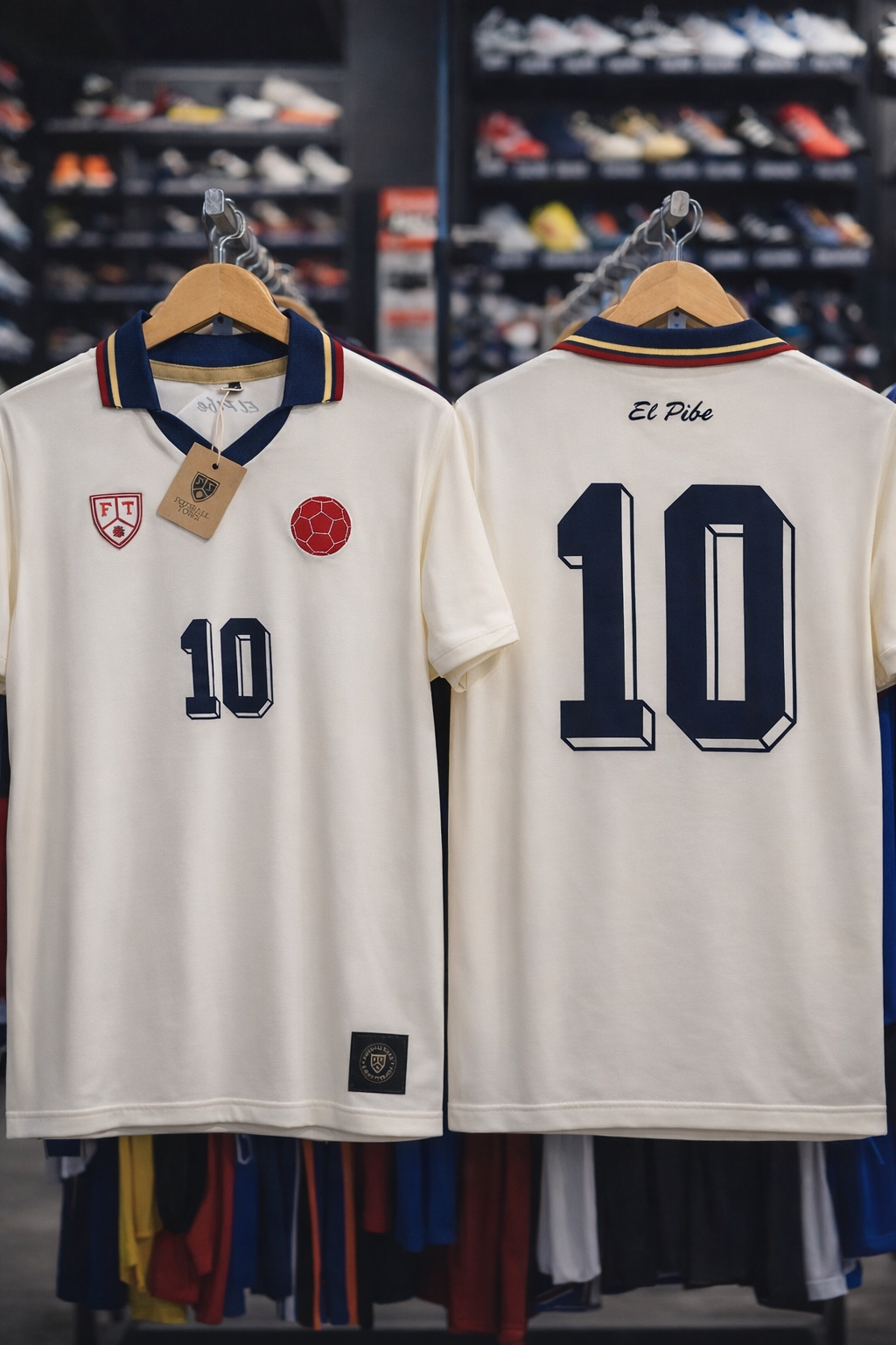 Camiseta Tributo El Pibe Away FootballTown Color Blanco
