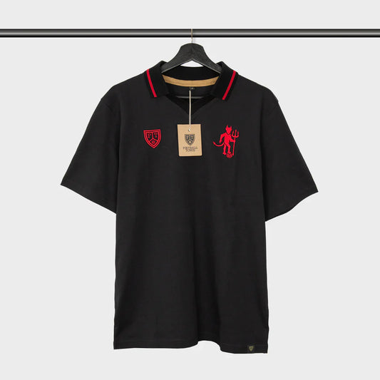 Camiseta Devil Clasica Black FootballTown Color Negro