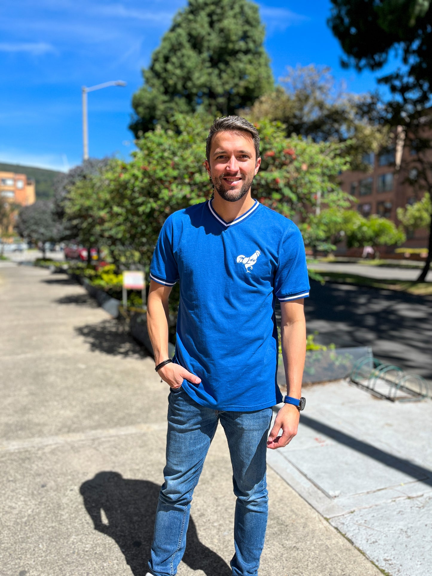 Camiseta El Embajador FootballTown Color Azul lo