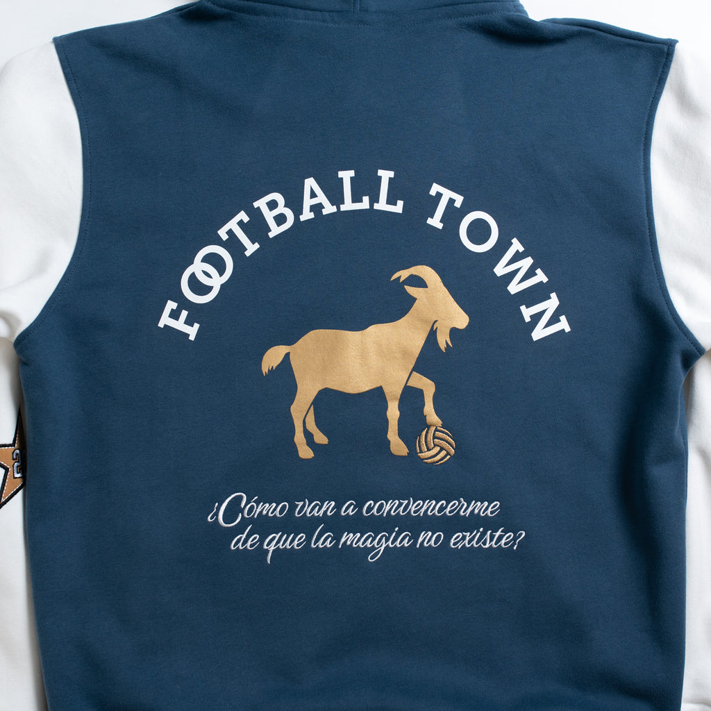 Hoodie El Sol GOAT FootballTown Color Azul/Blanco