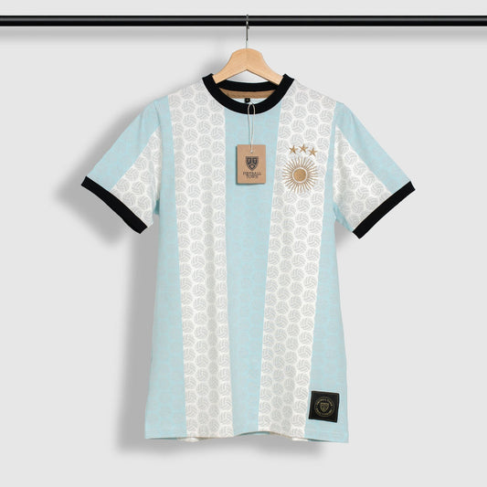 Camiseta El Sol Ball Shapes FootballTown Color Blanco/Azul