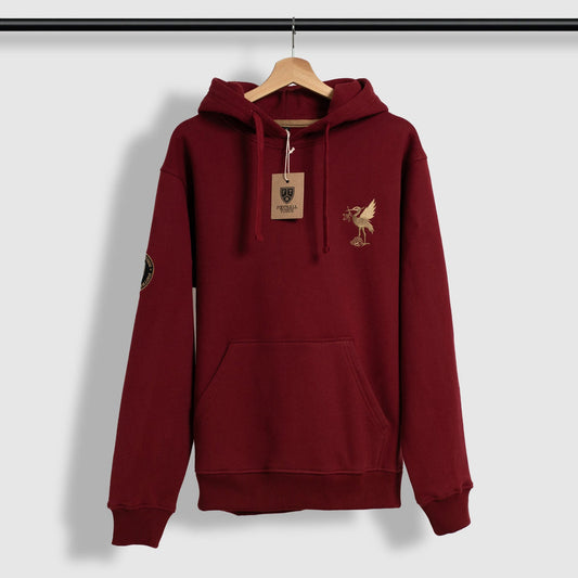 Hoodie The Bird Football Town Color Rojo