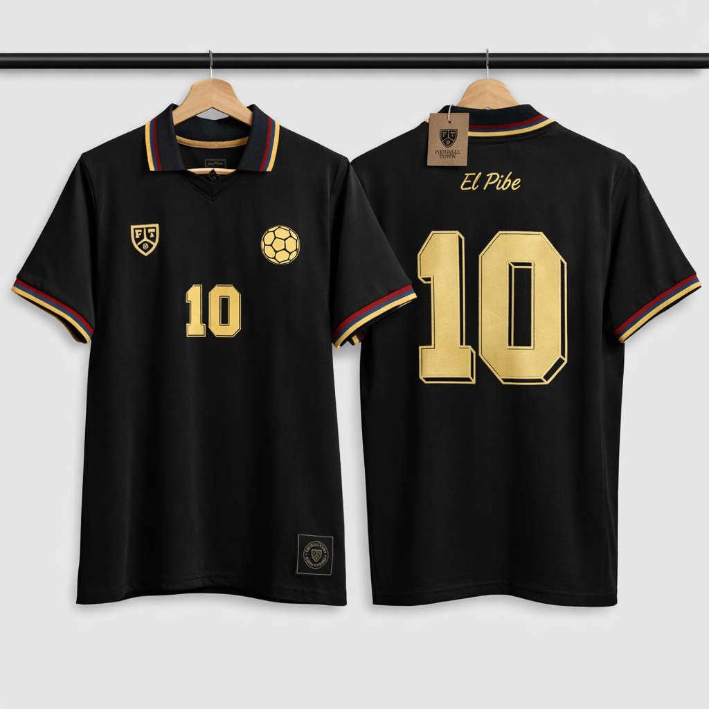 Camiseta El Pibe Edición Especial FootballTown Color Negro