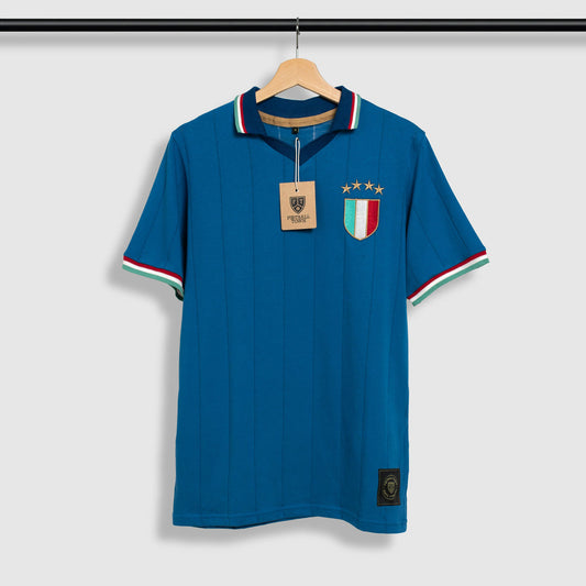 Camiseta Classic 90 Gli Azzurri Football Town Color Azul