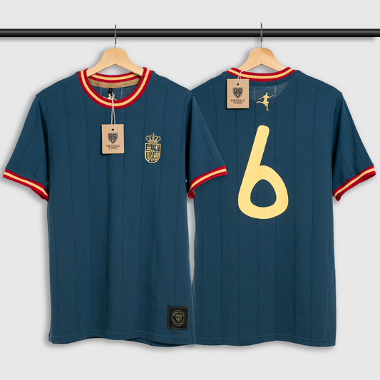 Camiseta Tributo El Cerebro Iniesta FootballTown Color Azul