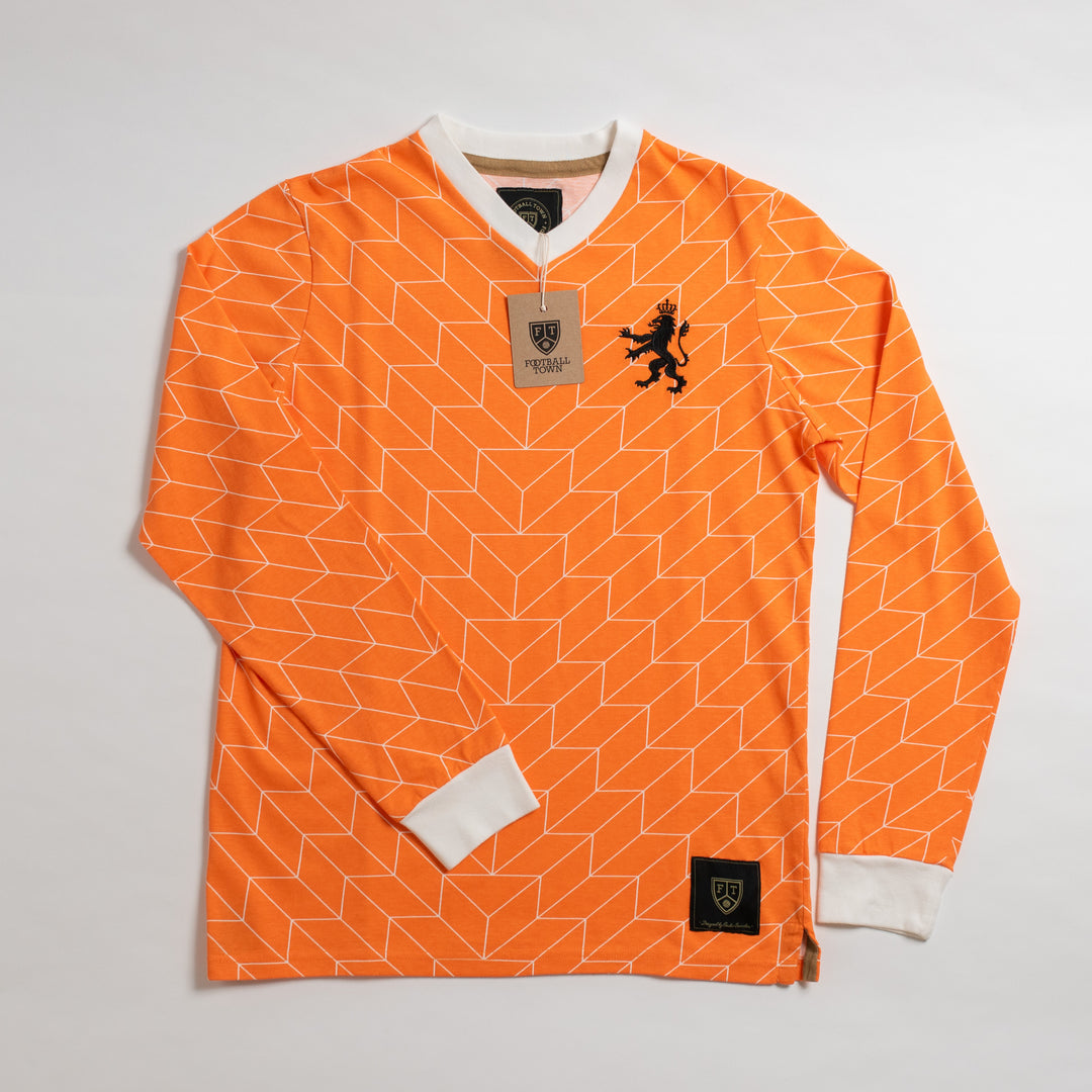 Camiseta Classic The Netherlands 1988 Footballtown Color Naranja