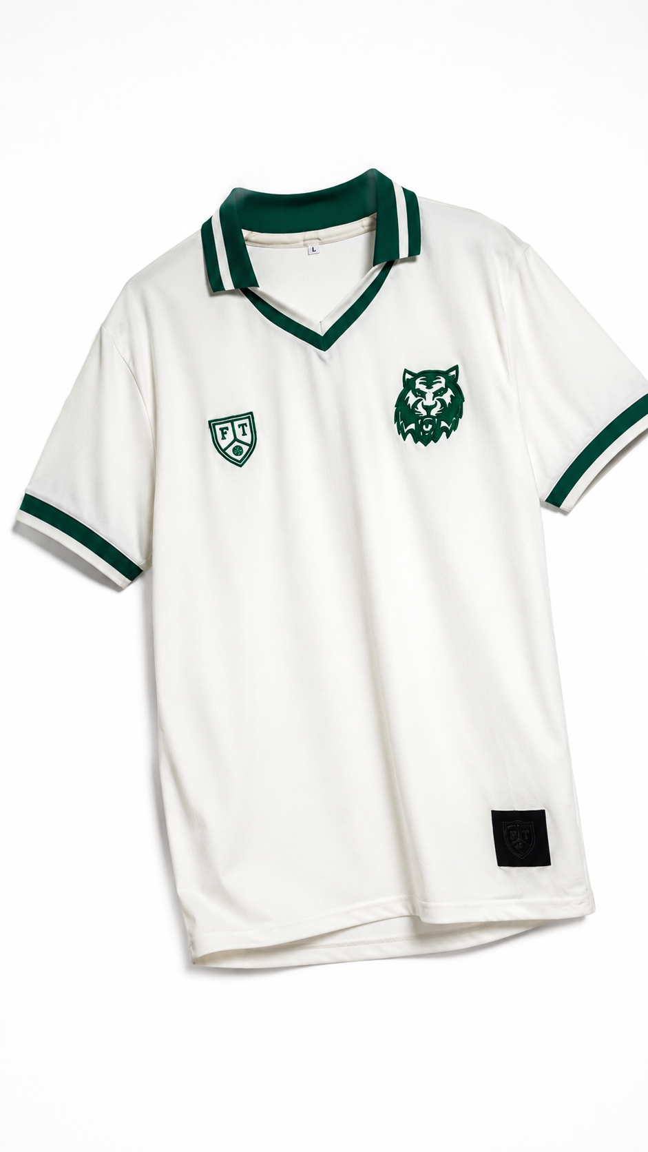 Camiseta El Tigre Verde Away FootballTown Color Verde/Blanco