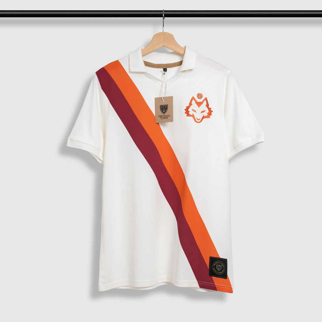 Camiseta Clásica La Lupa Away Black FootballTown Color Blanco