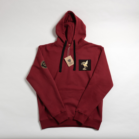 Hoodie The Bird Patch FootballTown Color Rojo