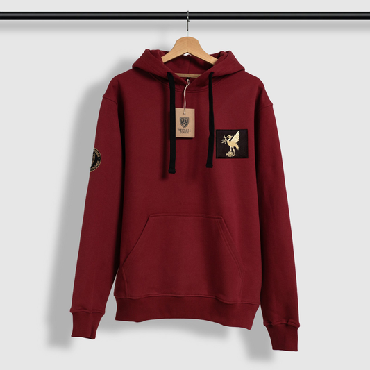 Hoodie The Bird Patch FootballTown Color Rojo