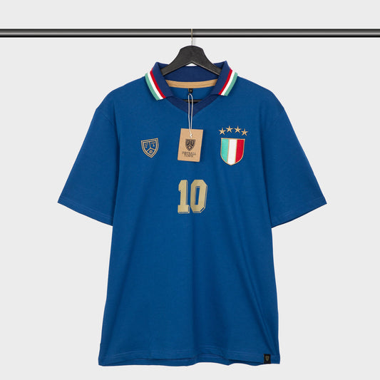 Camiseta Gli Azzurri Italia Clasica FootballTown Color Azul