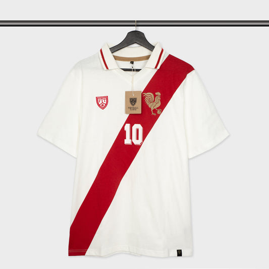 Camiseta La Gallina Clasica FootballTown Color Blanco/Rojo