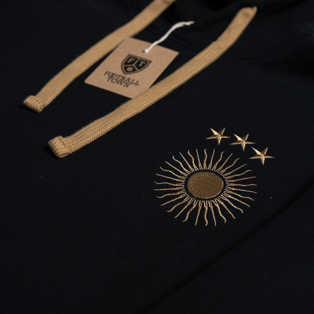 Hoodie El Sol Black FootballTown Color Negro