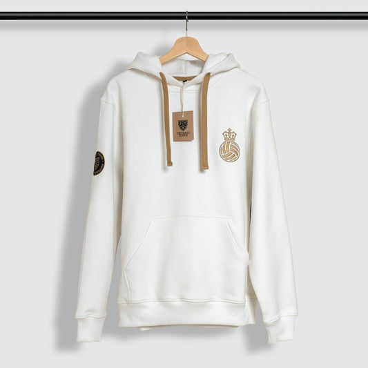 Hoodie La Corona Dorada Football Town Color Blanco