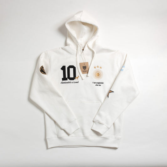 Hoodie El Sol GOAT FootballTown Color Blanco