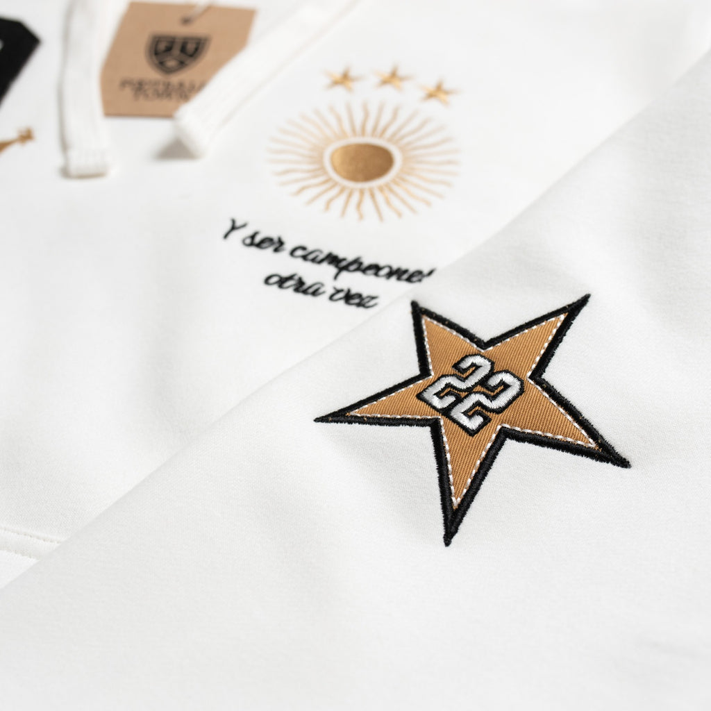 Hoodie El Sol GOAT FootballTown Color Blanco