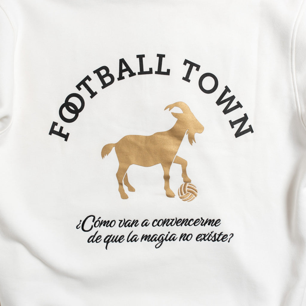 Hoodie El Sol GOAT FootballTown Color Blanco