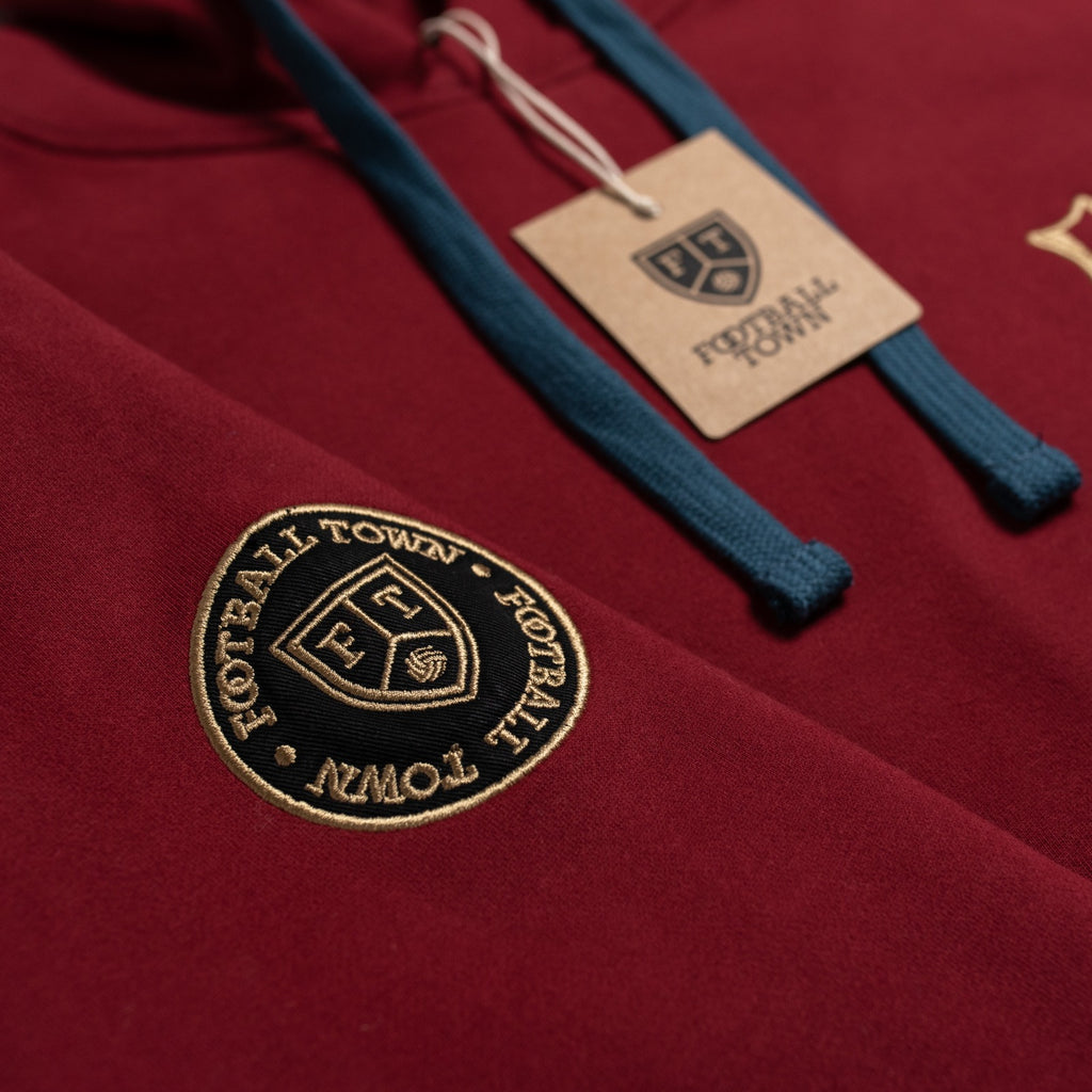 Hoodie LEscut FootballTown Color Vinotinto