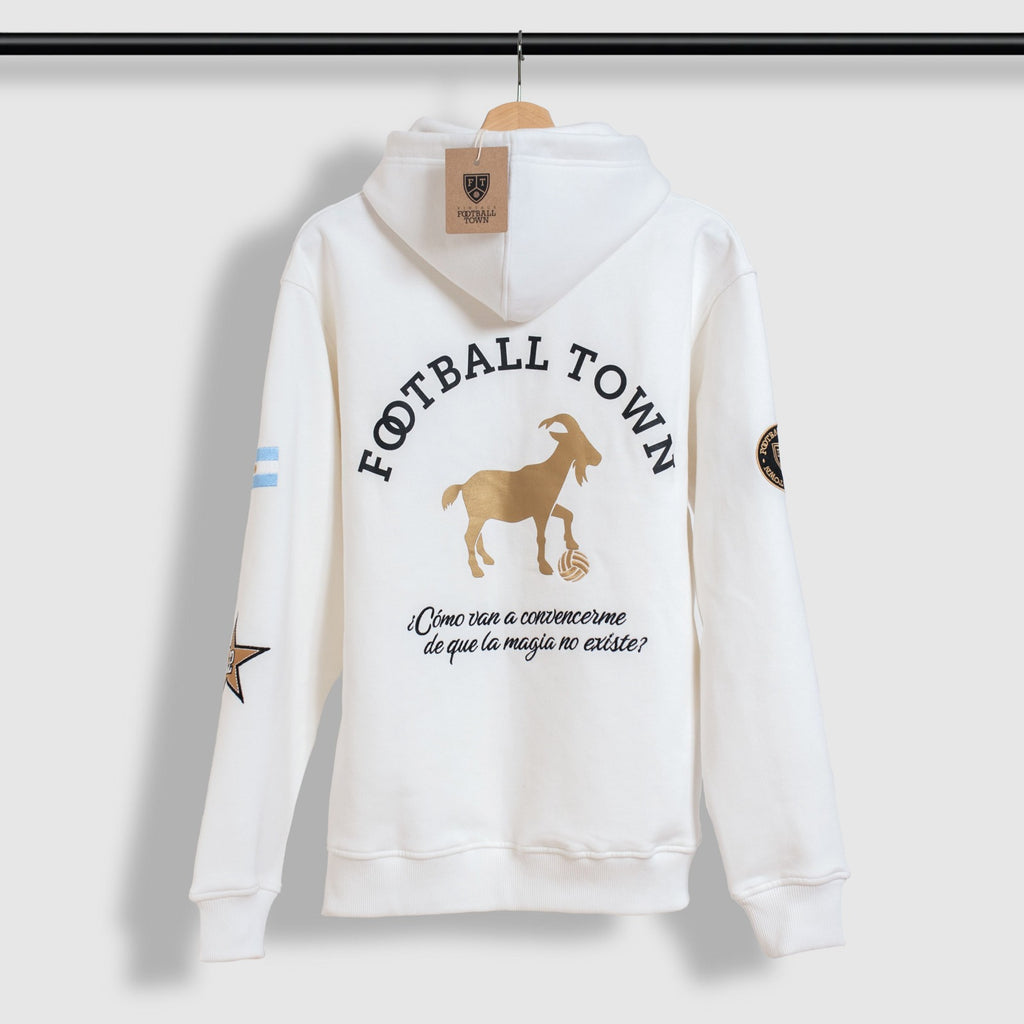 Hoodie El Sol GOAT FootballTown Color Blanco