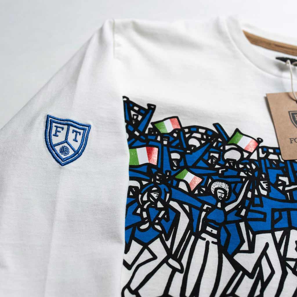 Camiseta Azzurri Fans FootballTown Color Blanco/Azul