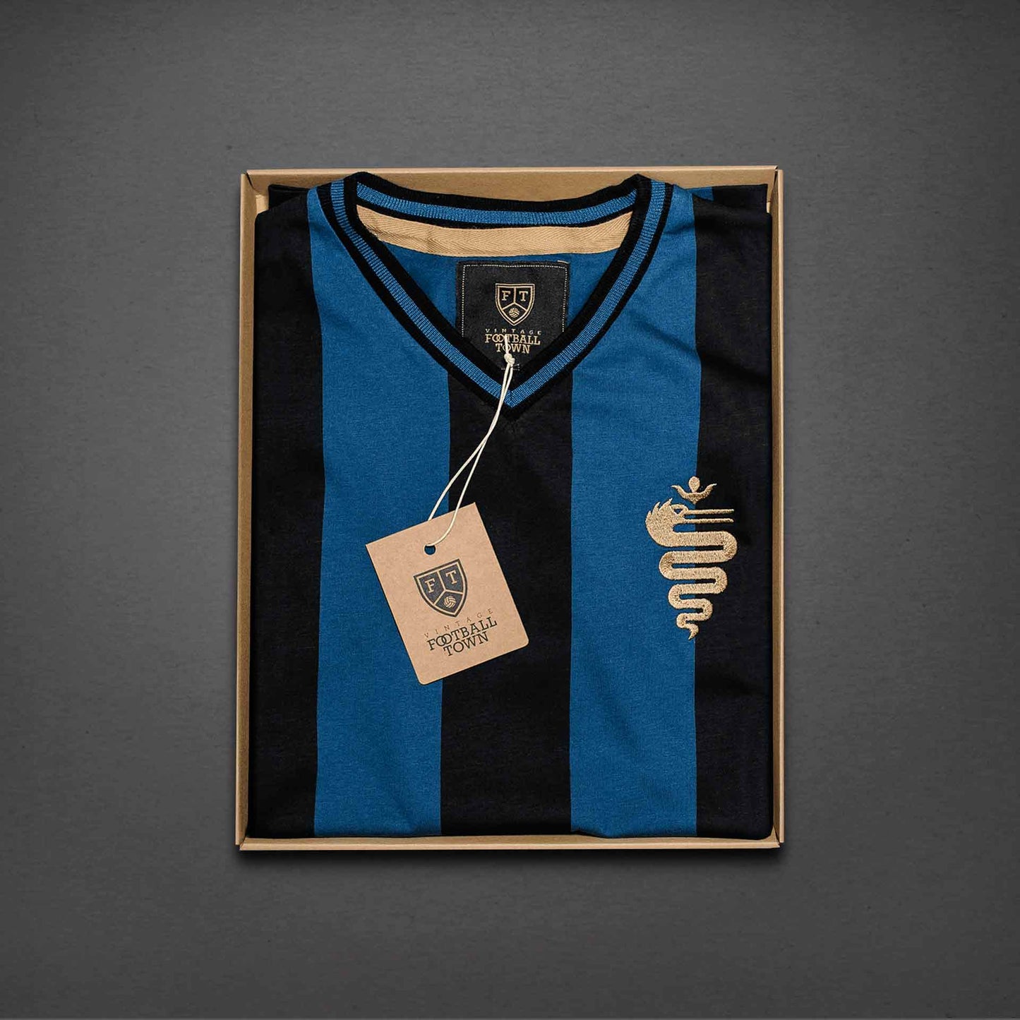 Camiseta IL Serpente FootballTown Color Negro/Azul