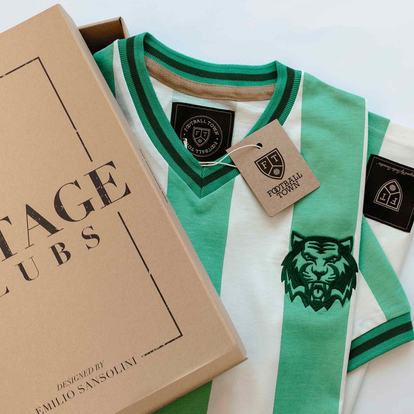 Camiseta El Tigre Verde FootballTown Color Verde/Blanco