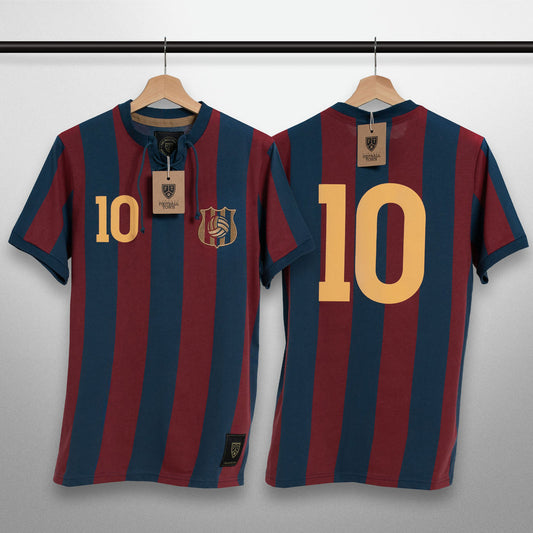 Camiseta Retro Stars LEscut FootballTown Color Azul/Rojo