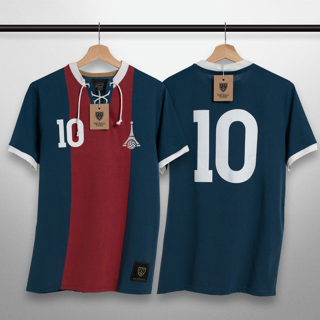 Camiseta Retro Stars La Tour FootballTown Color Azul/Rojo