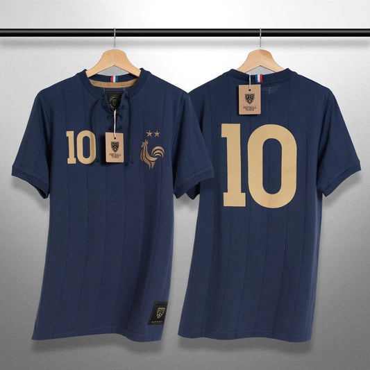 Camiseta Retro Stars Les Bleus FootballTown Color Azul