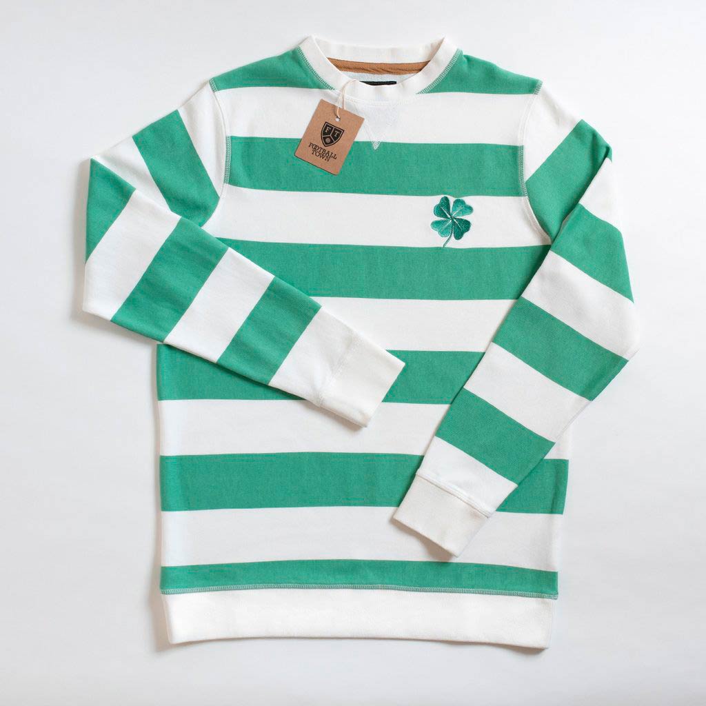 Sweatshirt The Clover FootballTown Color Verde/Blanco