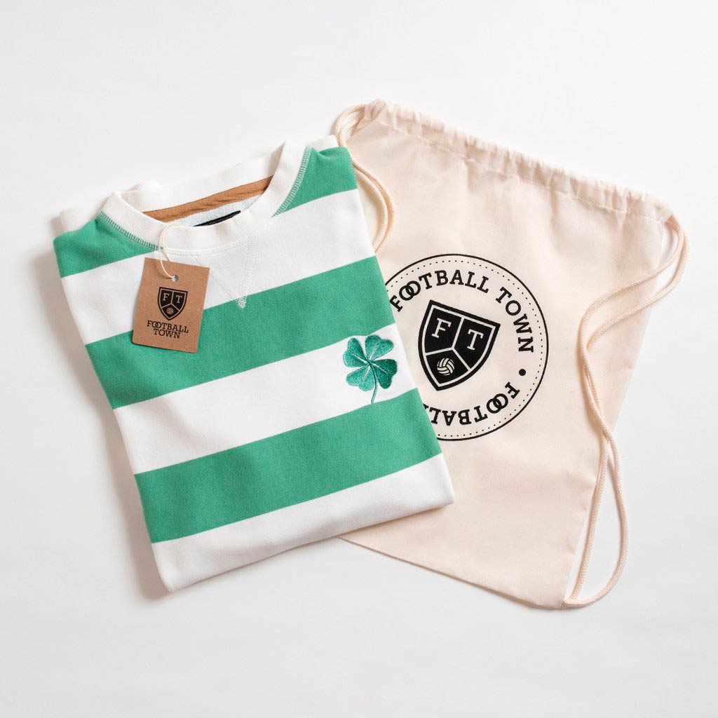 Sweatshirt The Clover FootballTown Color Verde/Blanco