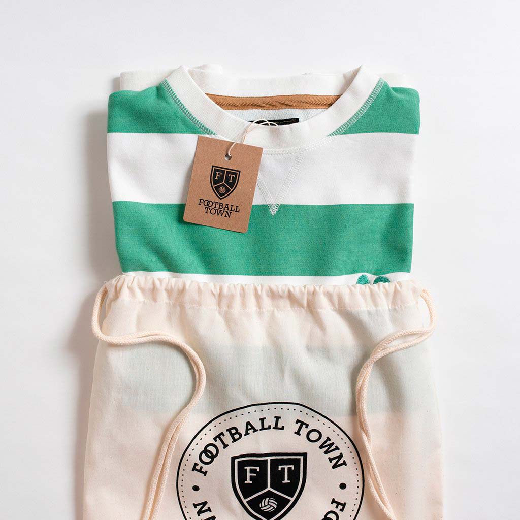 Sweatshirt The Clover FootballTown Color Verde/Blanco