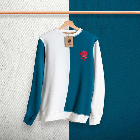 Sweatshirt Red Rose FootballTown Color Blanco/Azul